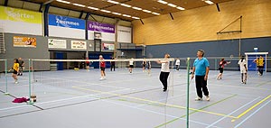 De zaal in Sportcomplex Merwestein te Nieuwegein